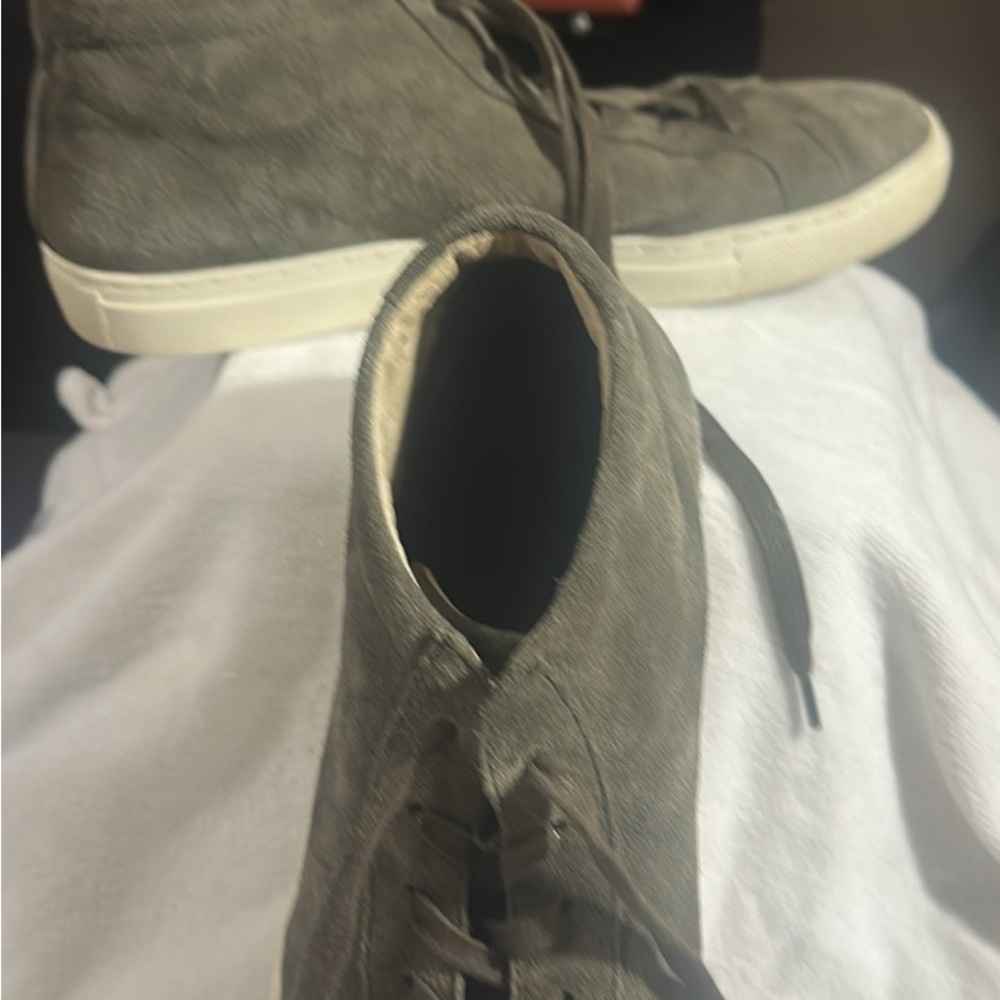 Banana Republic Men's Taupe High-Top Sneakers